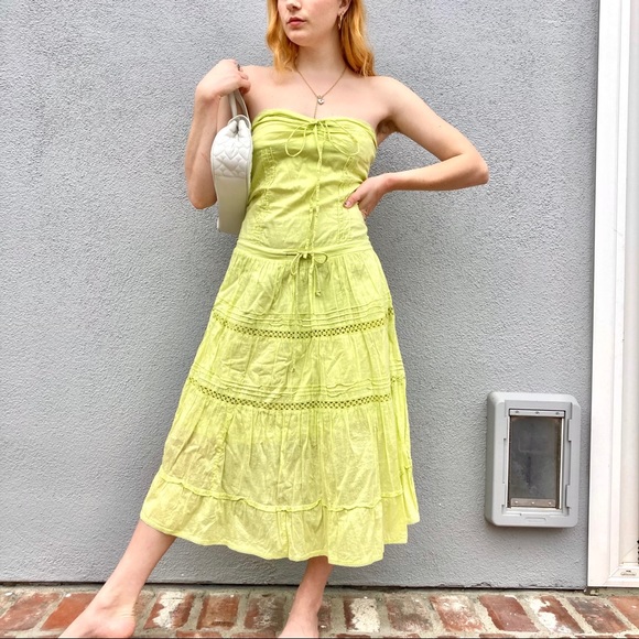 Dresses & Skirts - 🚫SOLD🚫Lime green y2k fairy goth dress